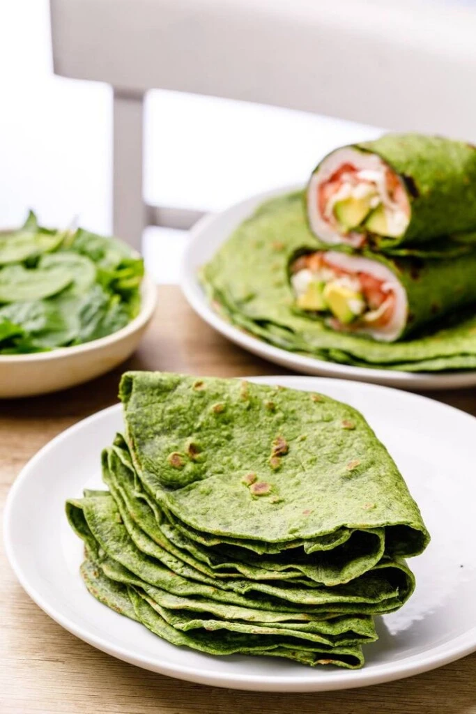 Wraps de espinaca. Foto: Pinterest