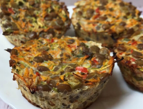 Muffins de verduras y lentejas: una receta fácil, saludable y perfecta para tener siempre a mano