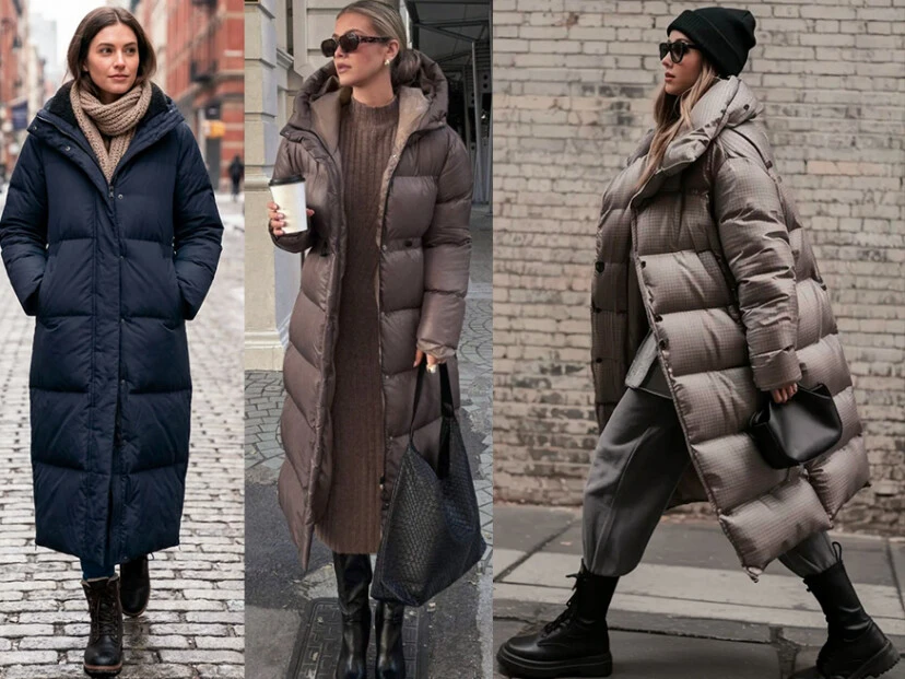 campera puffer larga