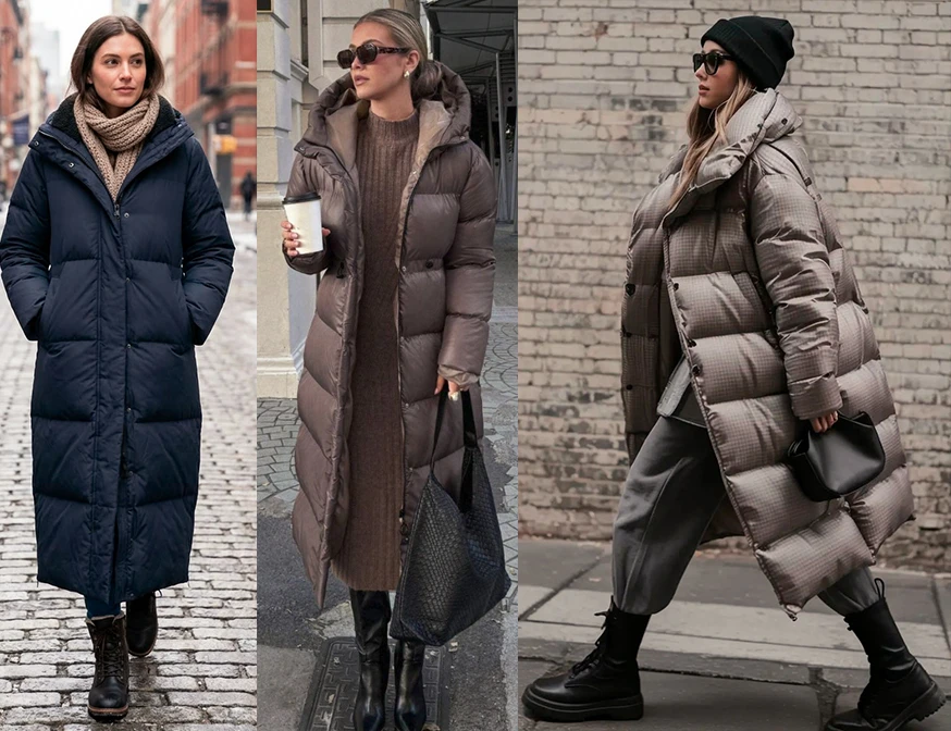 campera puffer larga