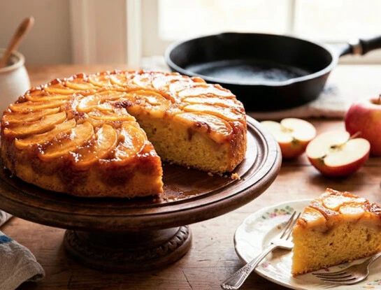 tarta de manzana invertida