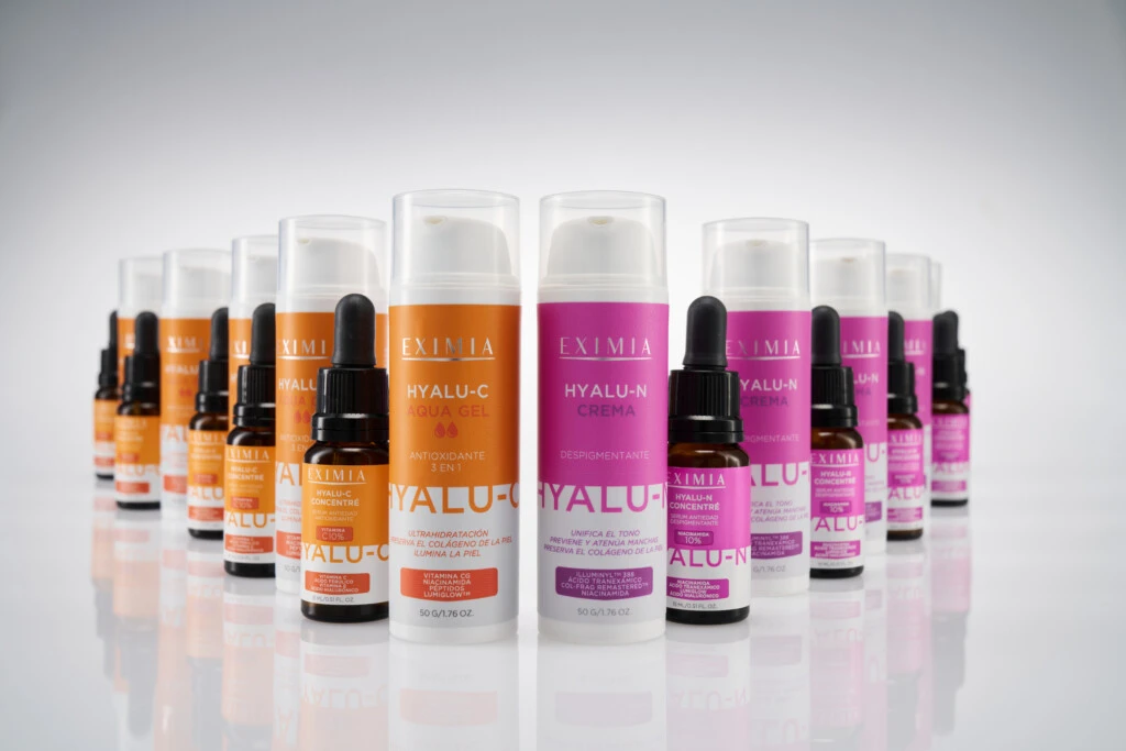 Hyalu C Aqua Gel y Hyalu N Crema, las dos novedades que EXIMIA presentó durante el encuentro.