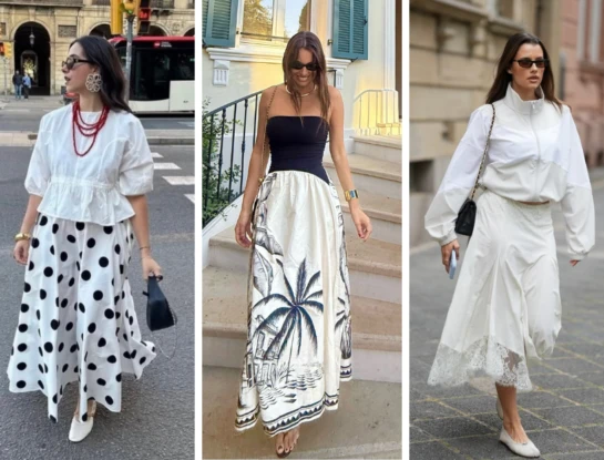 Pampita ya lleva la prenda comodín de la primavera: 5 formas de usar la falda midi