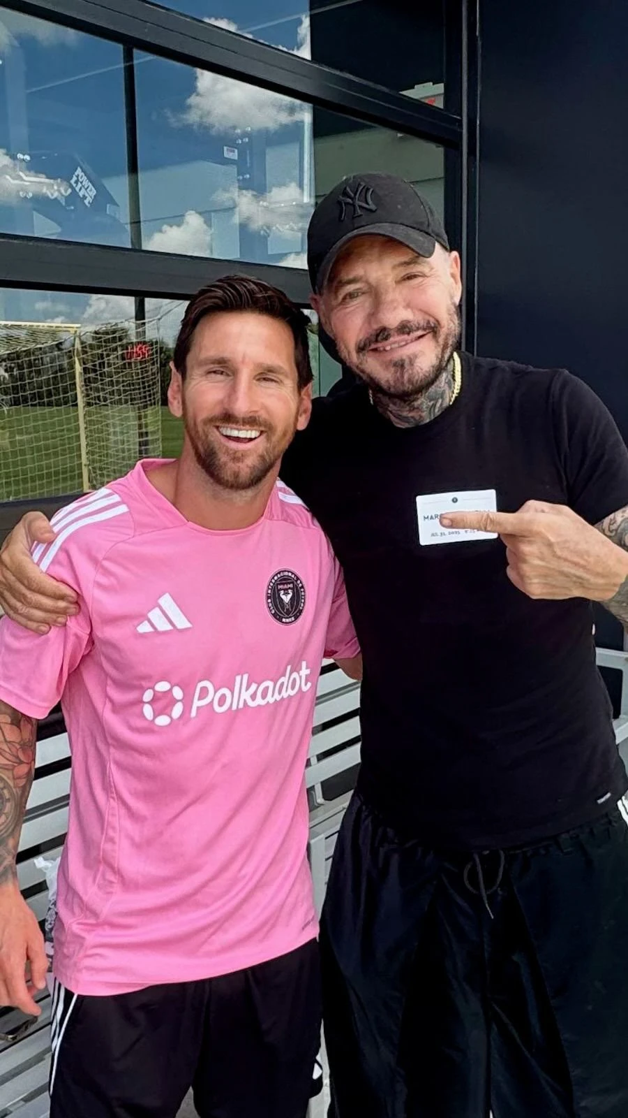 Marcelo Tinelli y Lionel Messi en una foto reciente.