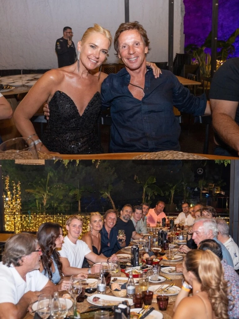 Además de los retratos familiares, Valeria compartió imágenes de la cena y del banquete que formó parte del evento, donde se los vio disfrutando de una noche especial junto a otros invitados.
