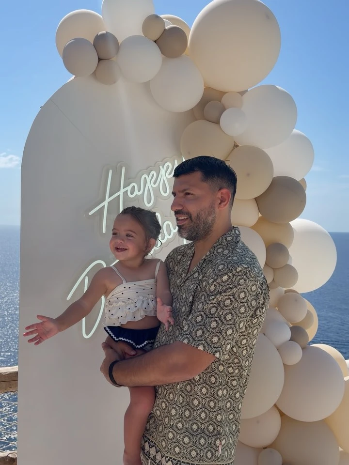 El Kun y su hija Olivia.