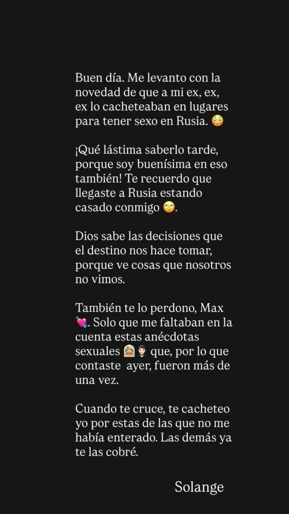 Sus declaraciones no pasaron inadvertidas para Wanda, quien horas después utilizó sus historias de Instagram para expresar su sorpresa y dejar en claro que aquellos episodios habían ocurrido mientras ambos todavía estaban casados.