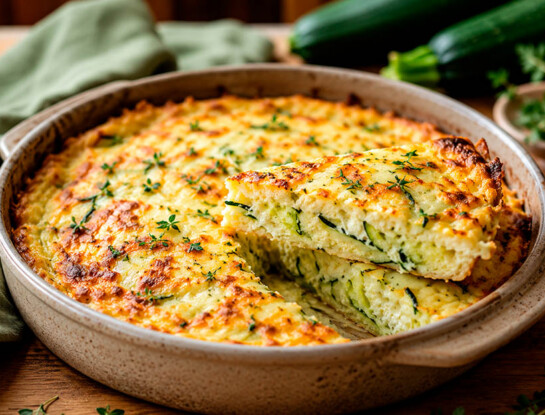 La receta fácil: tarta sin masa de zucchini, ricota y queso, proteica y lista en pocos pasos