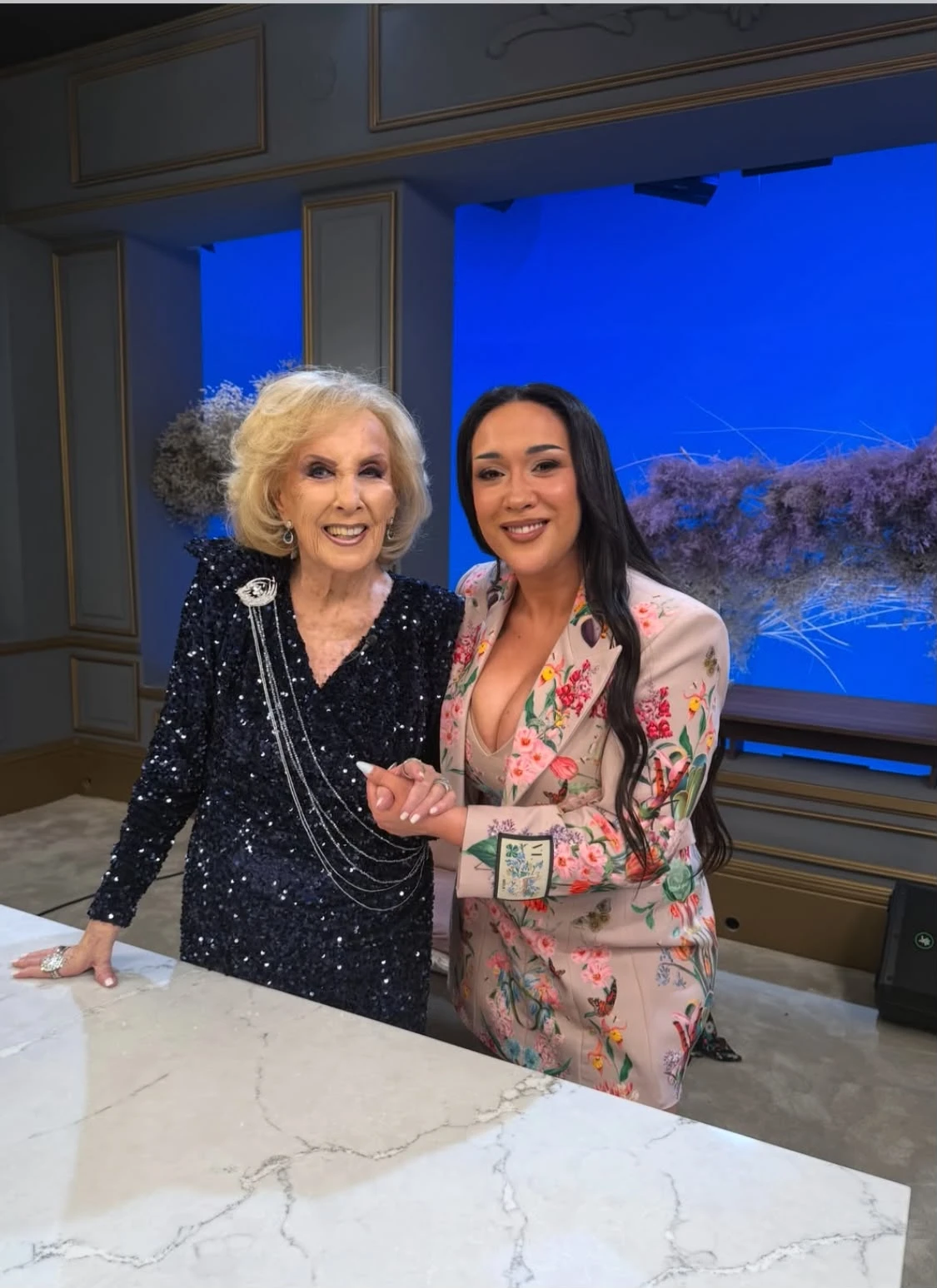 Mirtha Legrand y Evelyn Botto.