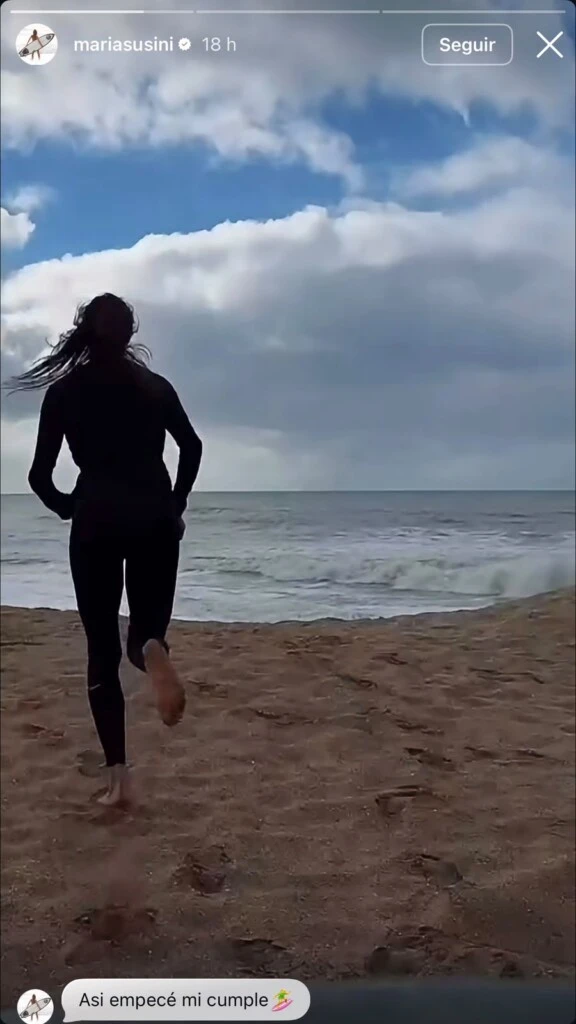 “Así empecé mi cumple”, escribió junto a un compilado de videos que reflejó una jornada tranquila, reflexiva y conectada con el entorno.
