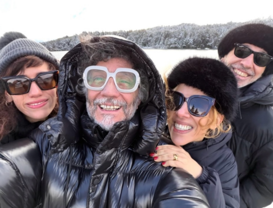 Las fotos de las vacaciones de Fito Páez, Juliana Gattas, Ann de la Fuente y Alejandro Ros en el sur argentino
