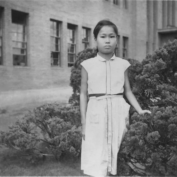 Sadako antes de que le diagnosticaran la enfermedad.