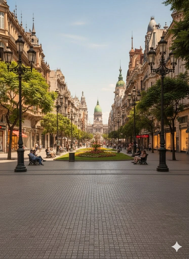Así imagina la nueva versión de la Avenida 25 de Mayo