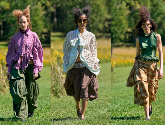 Collina Strada llevó la moda sostenible a una montaña de Nueva York con princesas punk y un desfile inolvidable