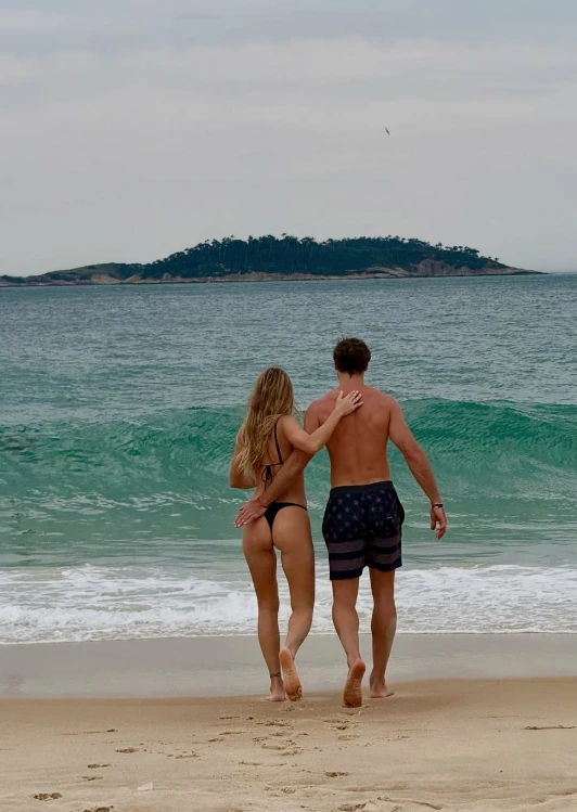 Jimena Barón y Matías Palleiro en Río de janeiro.