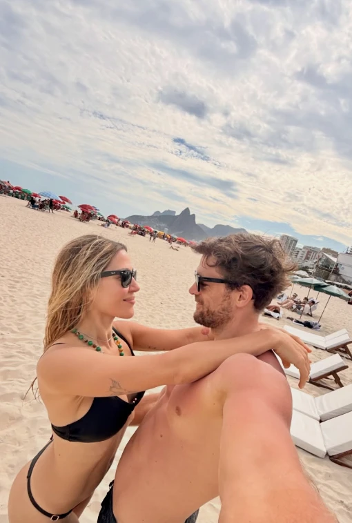 Jimena Barón y Matías Palleiro en Río de janeiro.