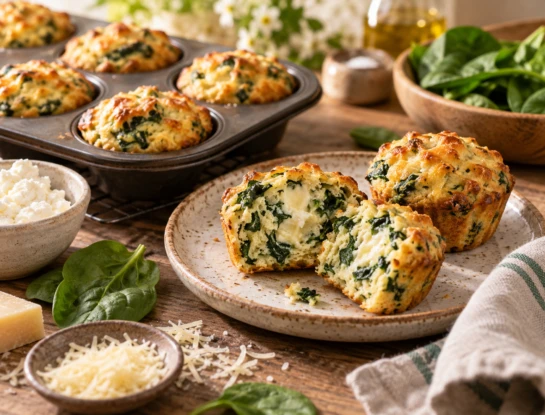 Muffins de espinaca-DESTADADA