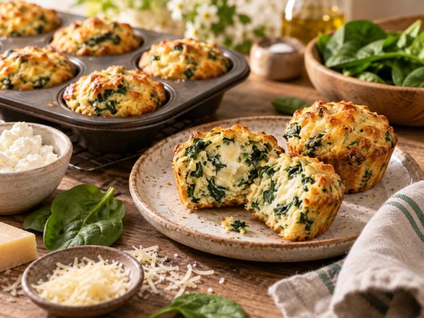 Muffins de espinaca-DESTADADA