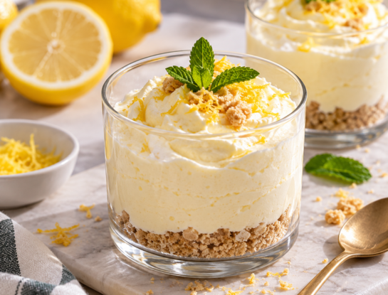 Mousse proteica de limón: el postre fresco que se hace en cinco minutos y no necesita cocción