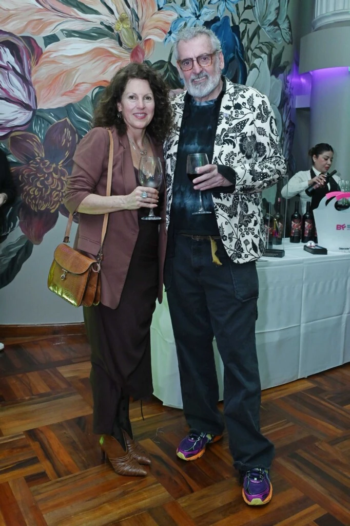 La diseñadora Jesus Fernandez con Benito Fernandez