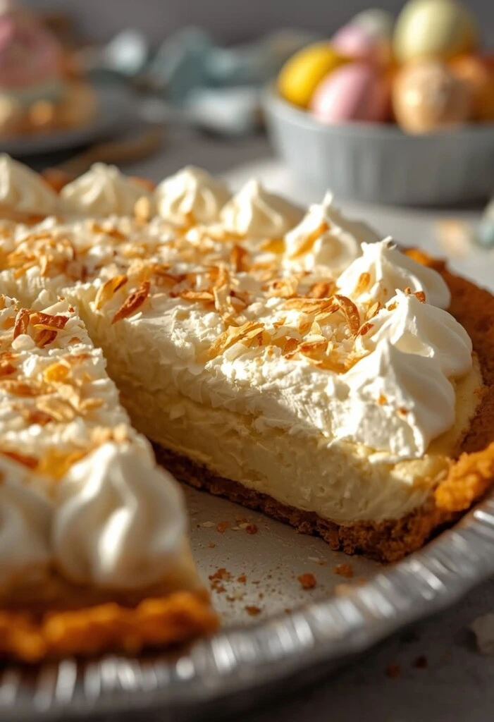 Tarta soufflé de coco. Foto: Pinterest