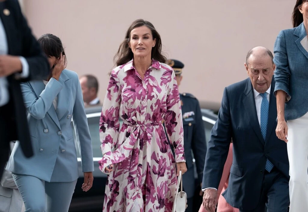 Letizia con un look primaveral