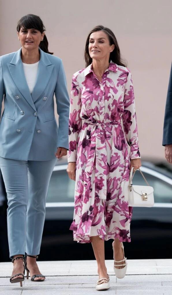 Letizia con un look primaveral