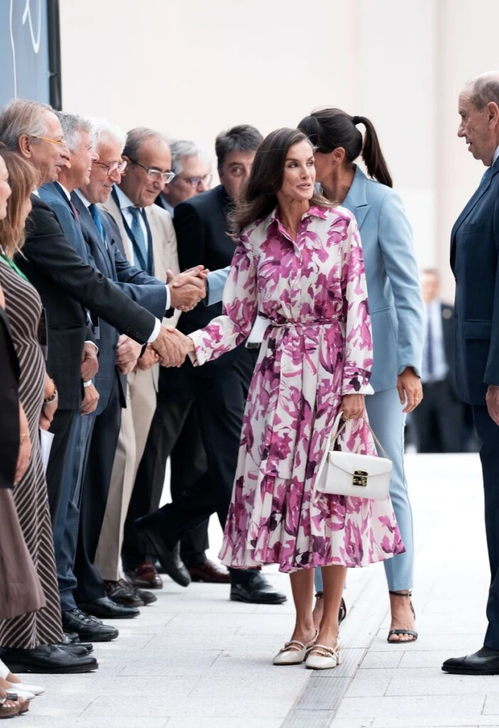 Letizia con un look primaveral