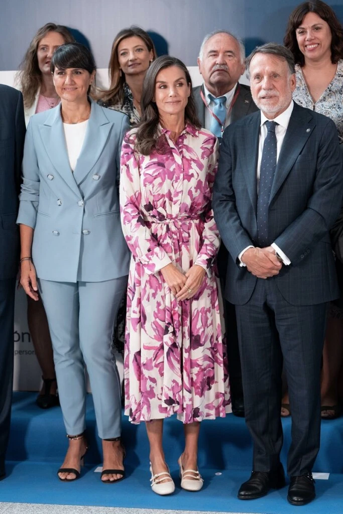 Letizia con un look primaveral