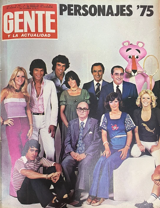 Cristina en la tapa de Personajes del Año de 1975, donde conoció a Chiche.