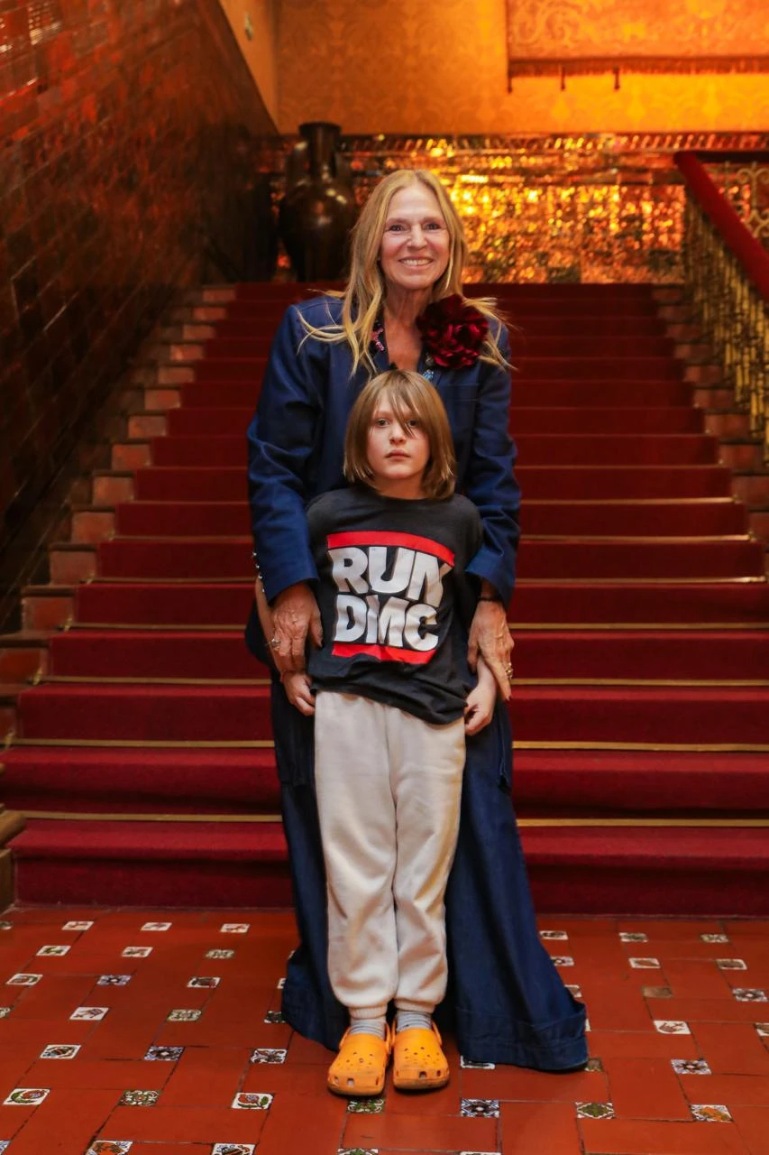 Ginette Reynal y su nieto Ramses Ortega