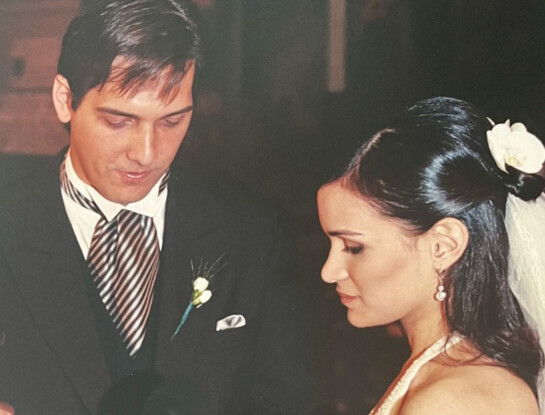 Franco Mercuriali sorprendió al mostrar una foto de su boda con Mica Grinza con quien se casó hace 22 años: "Qué linda"