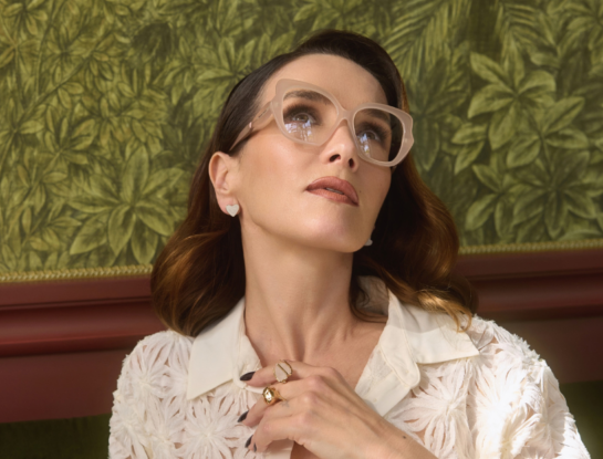 Natalia Oreiro y un look de inspiración cottagecore en celeste, el color más trendy de la primavera