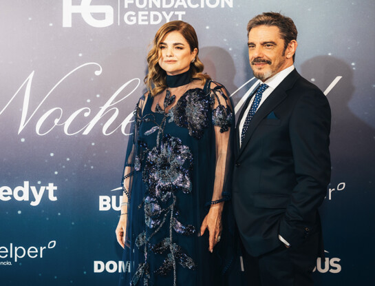 Araceli González impactó con un vestido de alta costura de Javier Saiach en la gala de Fundación GEDyT