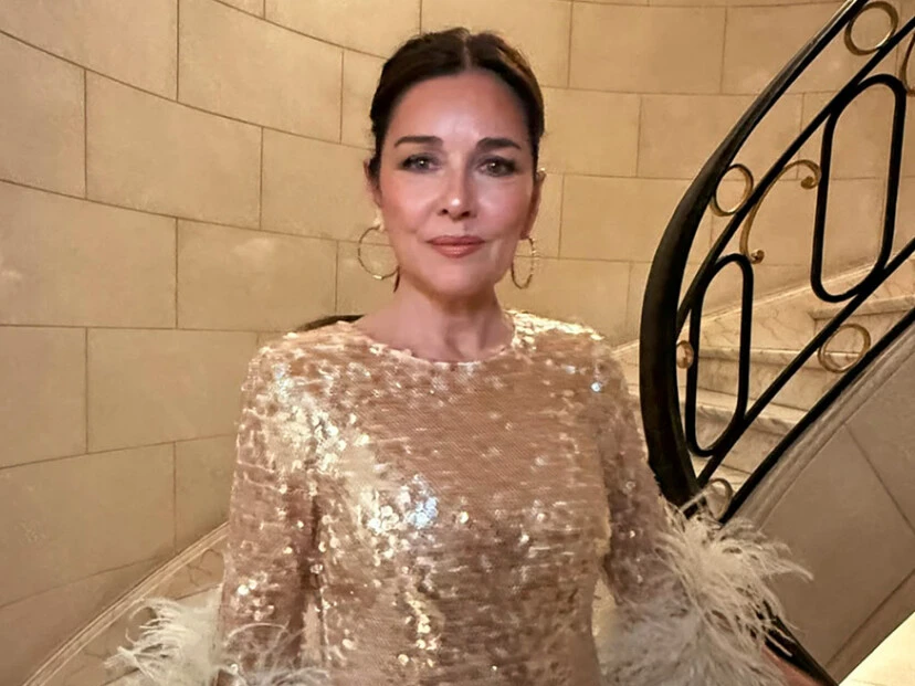 El glamoroso vestido de Andrea Frigerio para la gala de Fundaleu