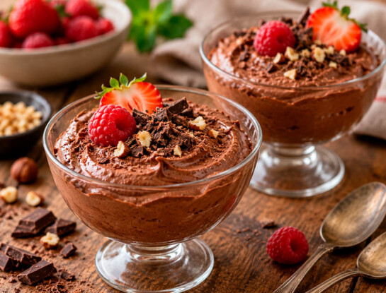 El postre proteico del lunes: mousse de chocolate y yogur griego, cremosa y lista en 10 minutos