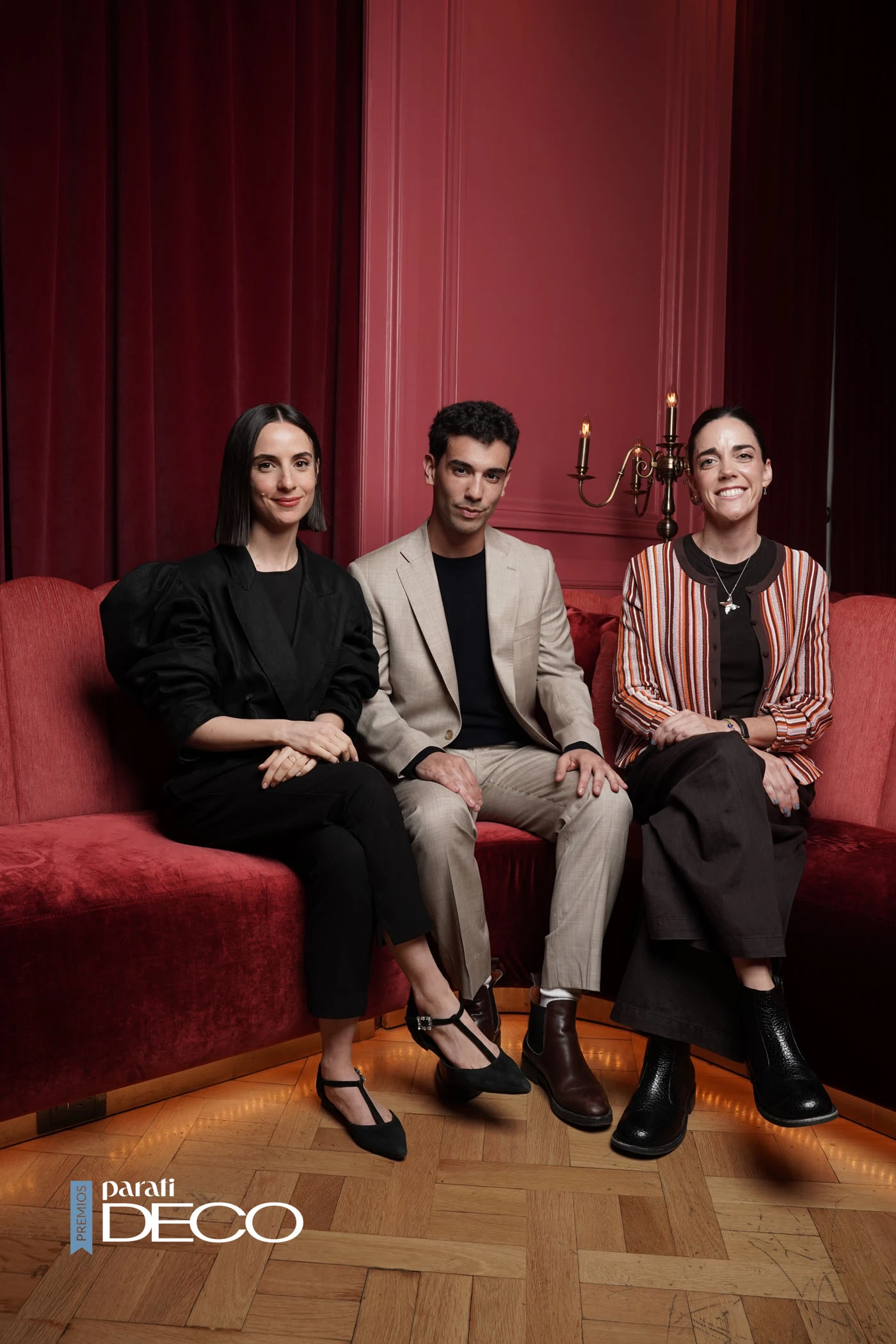 Lucía Quinteros, Martín Casabe y Ayelén Mayer.