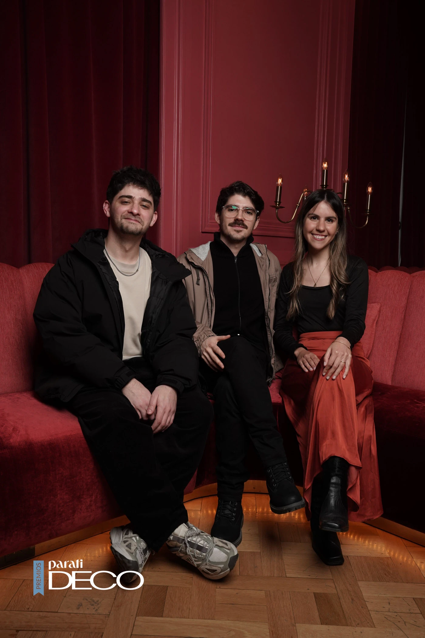 Eze Cichello, Tomás Guijarrubia e Inés Stábile.