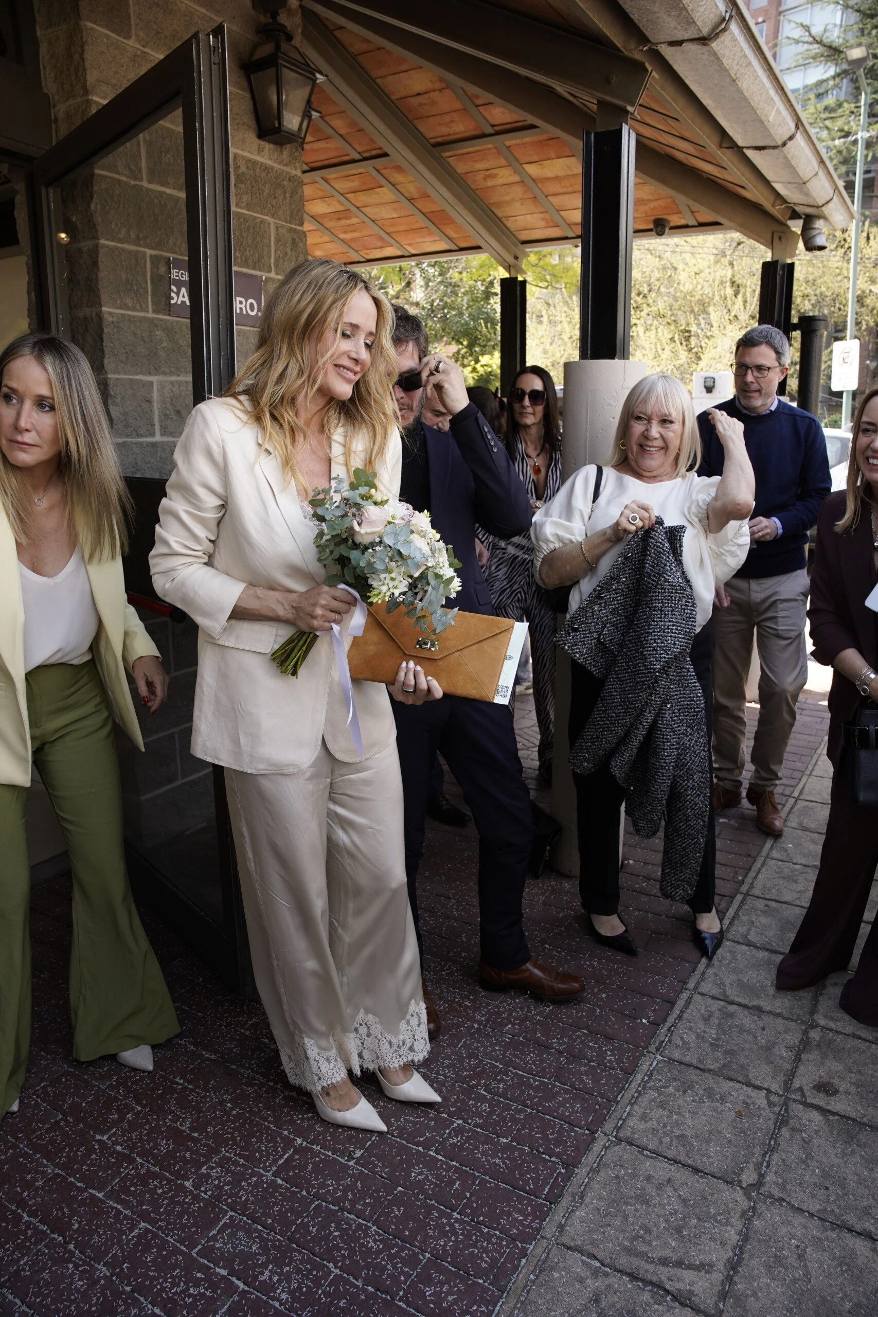 El look de novia de Julieta Prandi