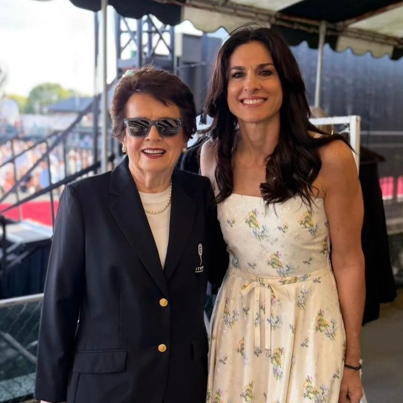 Gabriela Sabatini llevó el cottagecore a su versión más sofisticada con un vestido floral