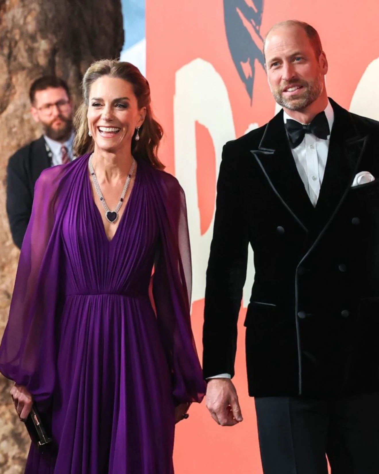 Kate Middleton y la versión más sofisticada del púrpura en su look de red carpet junto a Tom Cruise