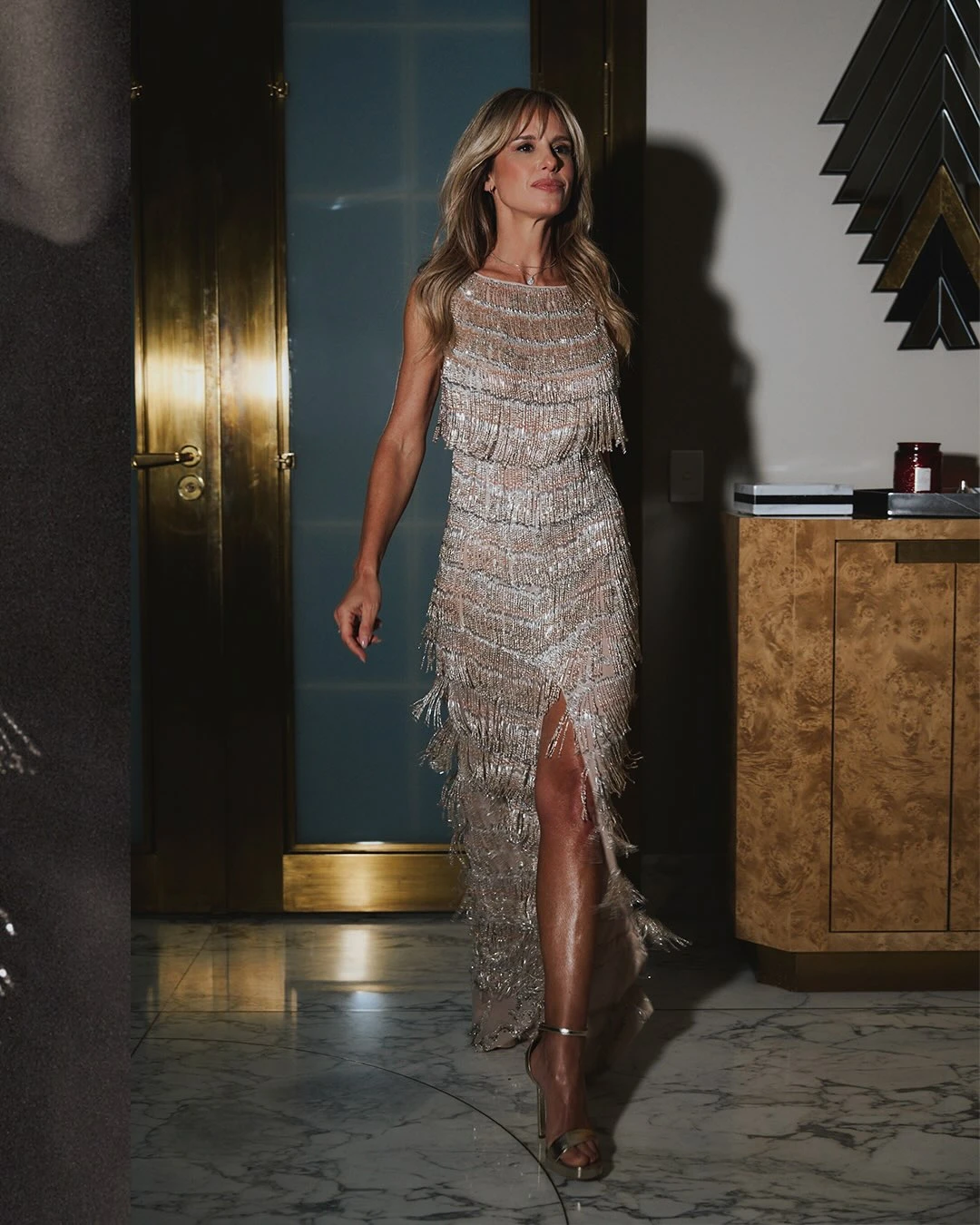 Mariana Fabbiani llevó el vestido-joya más sofisticado a la gala de Fundaleu