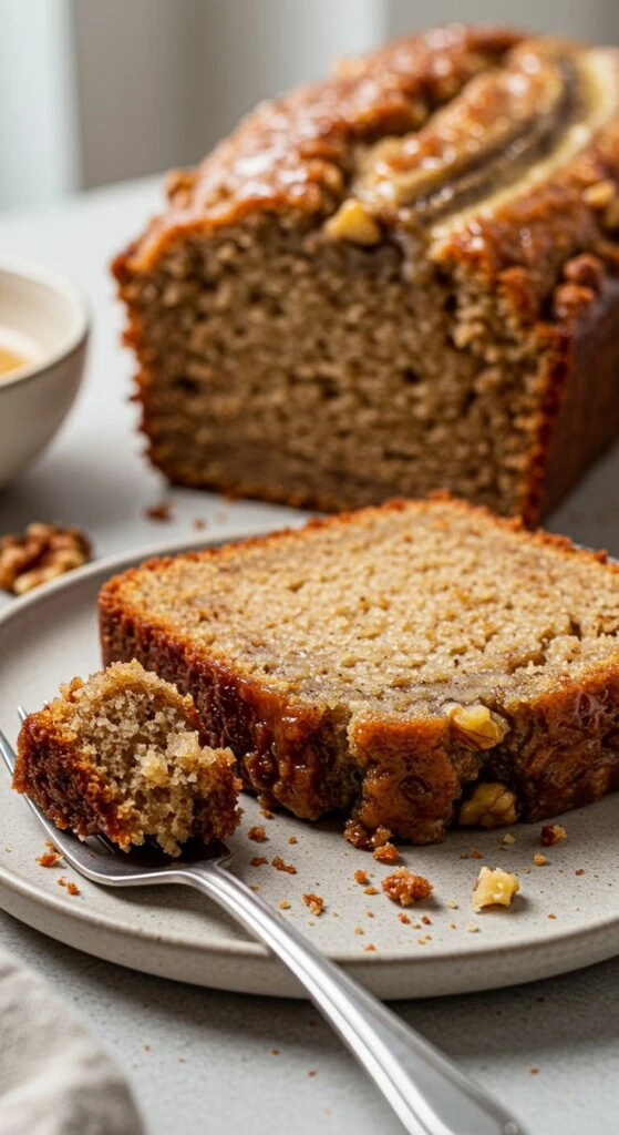 Budín de banana y nueces caramelizadas. Foto: Pinterest