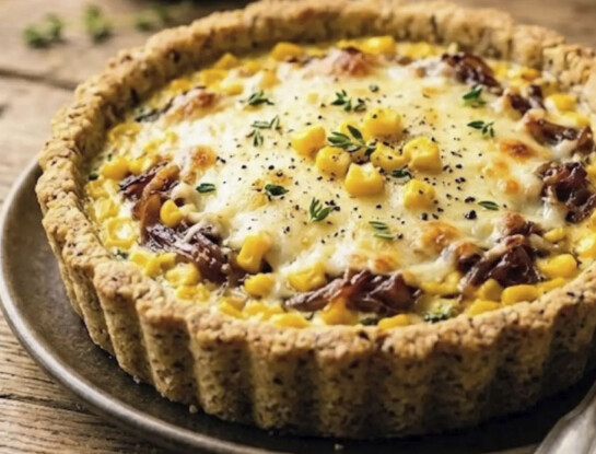 Tarteleta de choclo y cebolla: la receta fácil y nutritiva para un almuerzo rápido