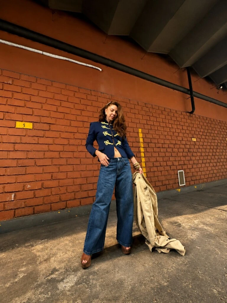 El look de tendencia de Romina Gaetani.
