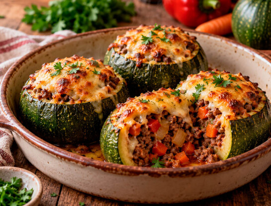 La receta fácil del día: zapallitos rellenos de carne y queso, ricos, proteicos y súper rendidores