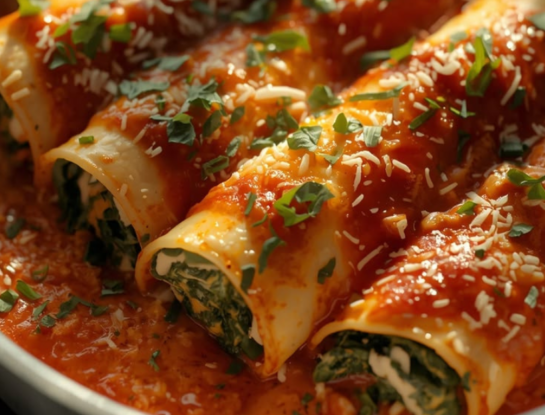 Canelones con masa de zanahoria rellenos de ricota y espinaca: una versión más liviana para cenar