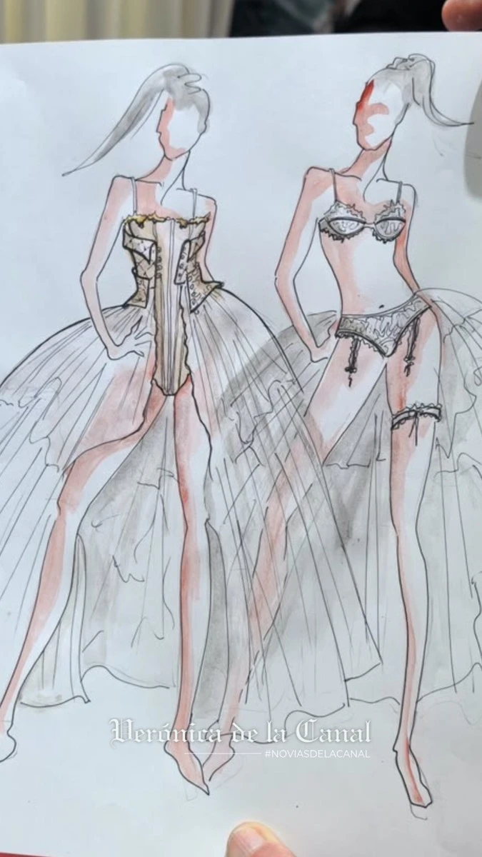 Verónica de la Canal revela cómo creó los vestidos de novia de Lali y Tini para River