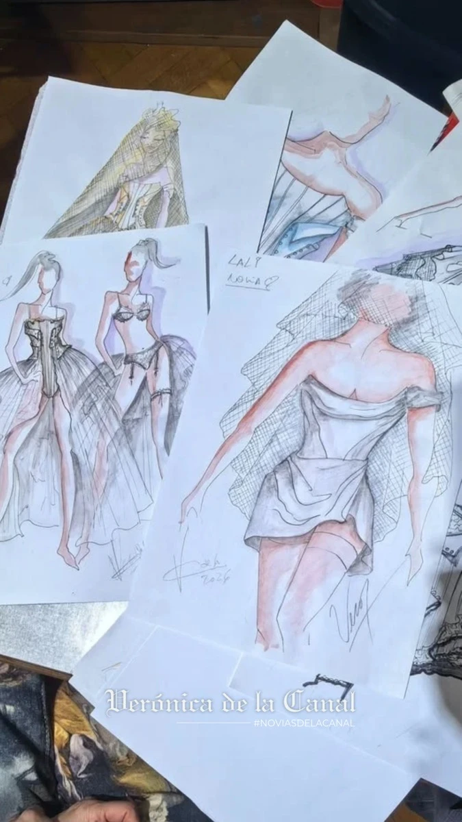 Verónica de la Canal revela cómo creó los vestidos de novia de Lali y Tini para River