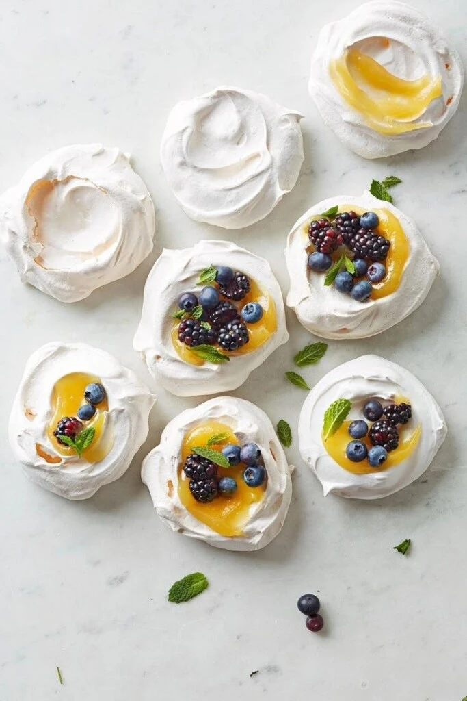 Mini pavlovas. Foto: Pinterest
